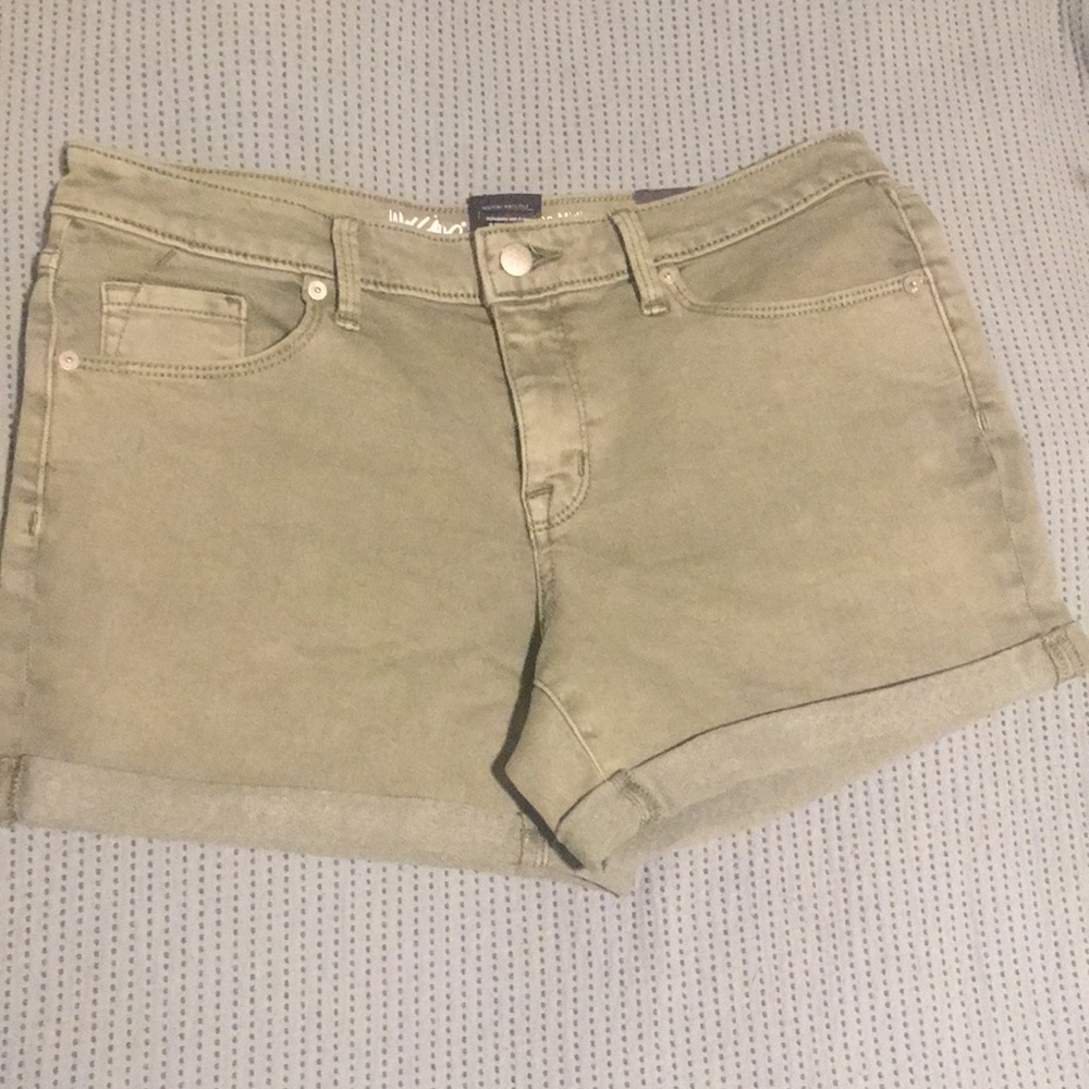Olive green shorts